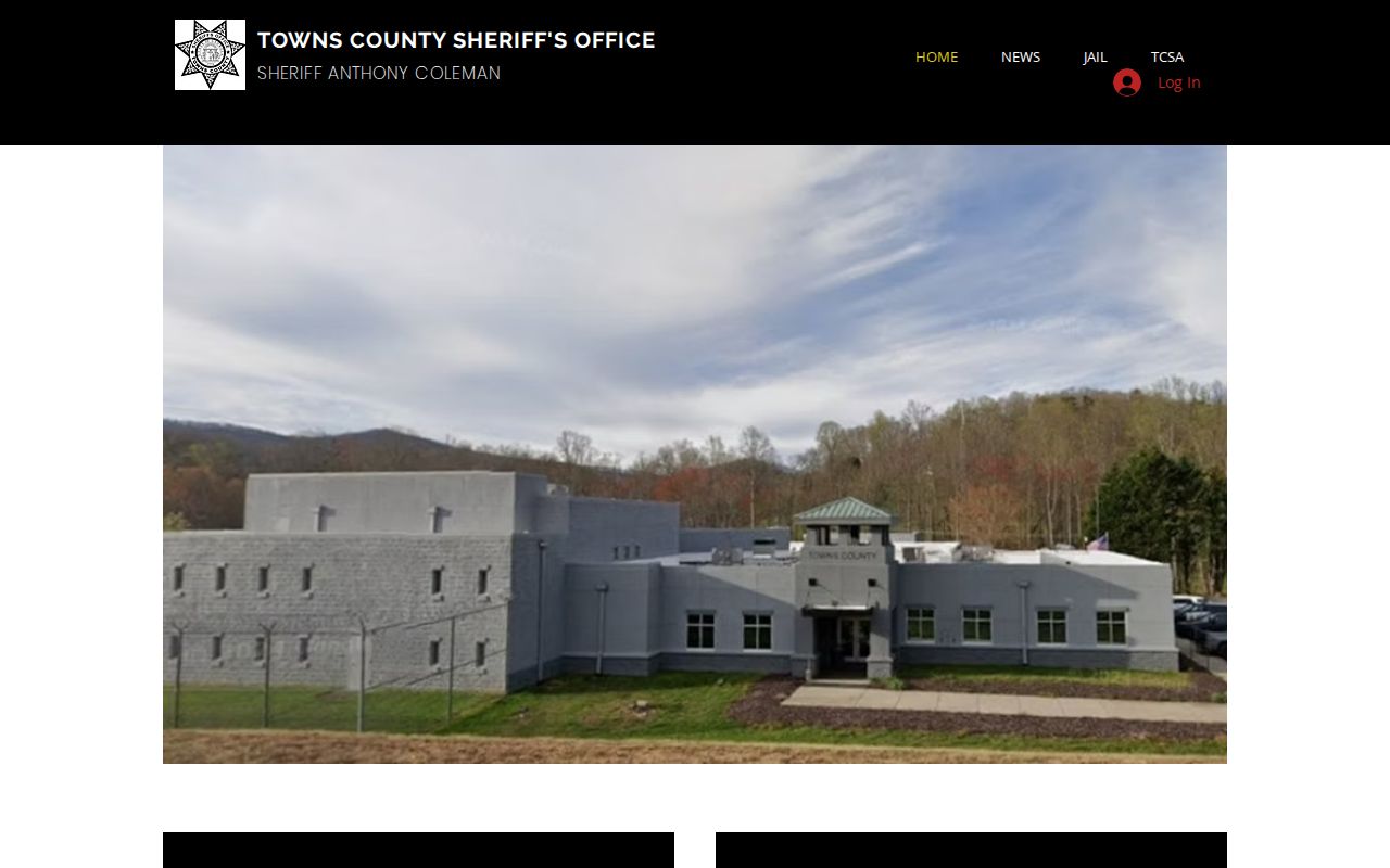 Towns County Sheriff's Office warrant records contact and navigation